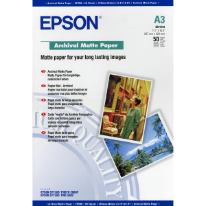 EPSON C13S041344 CARTA FOTOGRAFICA A3 PER STAMPANTI INKJET/LASER 189 gr/m2 50 FOGLI